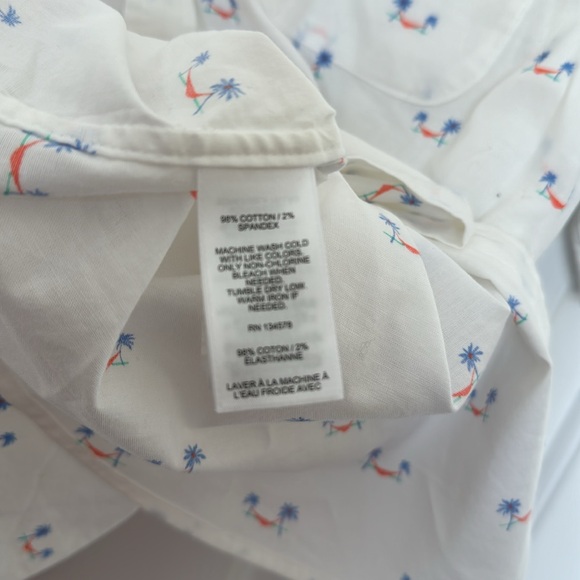 Men’s vineyard vines, classic fit short sleeve shirt, palm, and hammock XL NWT - Picture 5 of 6